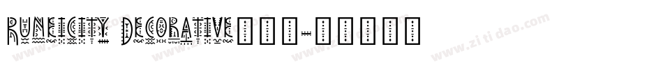Runeicity Decorative转换器字体转换